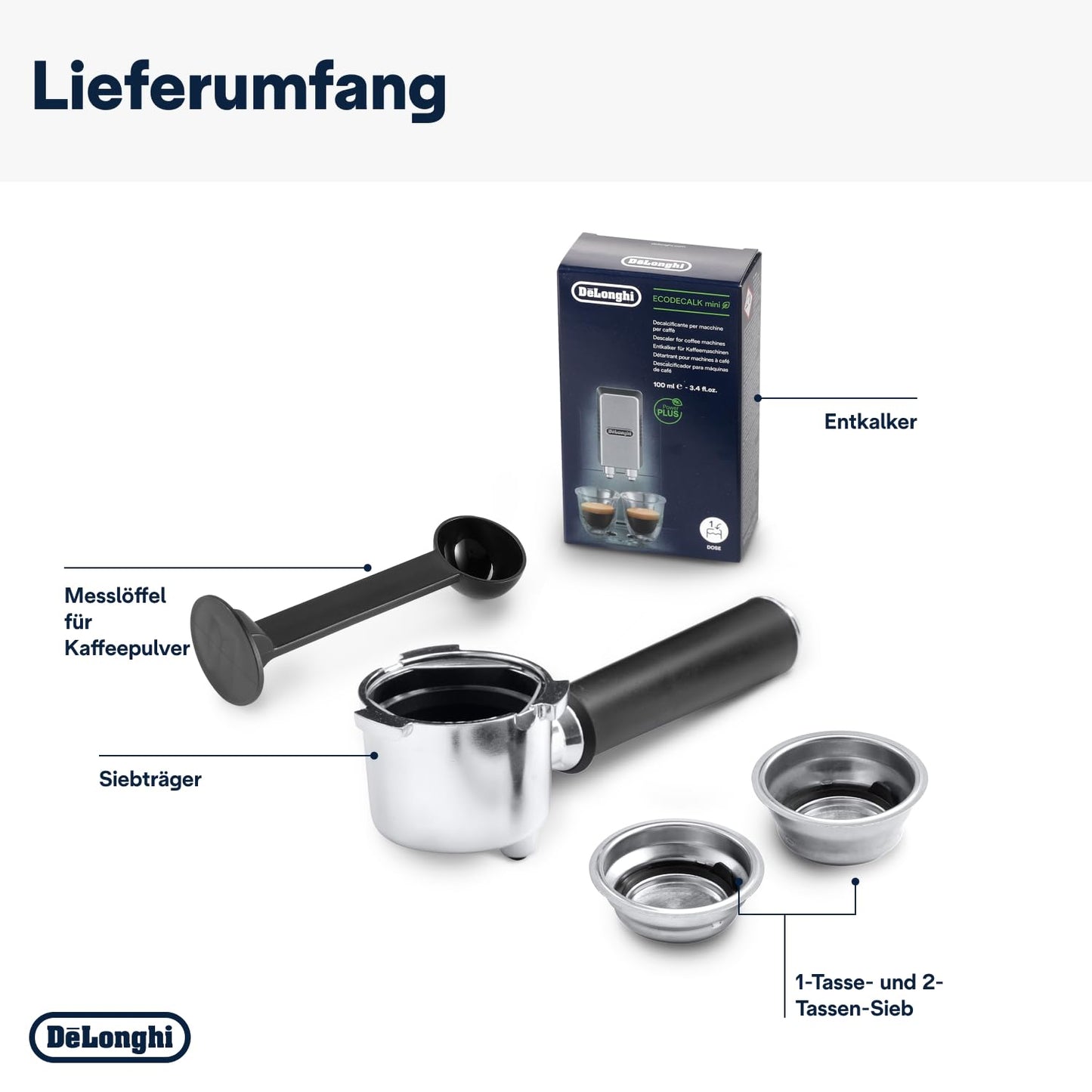 Espresso Siebträgermaschine mit Milchaufschäumer, 15 cm schmal, für Kaffeepulver & ESE Pads, 1 L Wassertank, Kompakte Espressomaschine Schwarz
